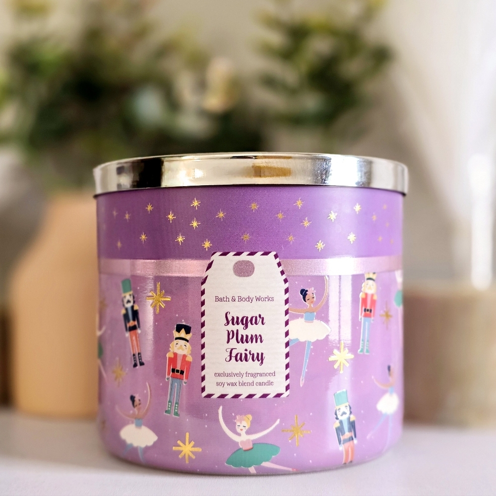 Sugar Plum Fairy 3 Wick Candle by Bath and Body Works
